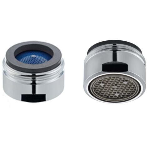 Schläfer 1001016  Aeratore M24 Universale Anticalcare per Rubinetto, portata B 23Lit/min Rompigetto con Filetto Esterno M24x1, Compatibile con Aeratore Neoperl Perlator HONEYCOMB, Conf. 2PZ