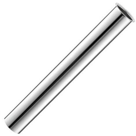 Schläfer 4390 Canotto per Sifone con Flangia Cromata, Tubo di Scarico Regolabile in Ottone di Alta Qualità, Facilita il Collegamento tra Sifone e Scarico, Misure 1" 1/4 Ø 32 x 250mm