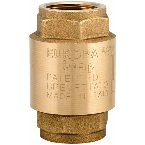 Valvola di ritegno filettata in Ottone da 1/2, per BSP Maschio Femmina valvola di ritegno a 1 Via per Serbatoio dell'Acqua scaldabagno Tubo del Bagno - 1 PC