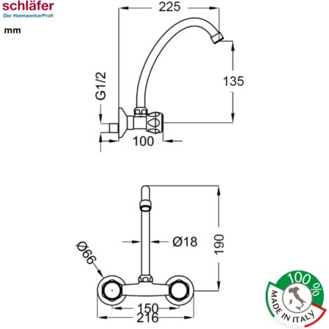 Rubinetto Autochiudente Per Lavello - Cromato, Antiruggine, Con Ritardo 4-6 Secondi