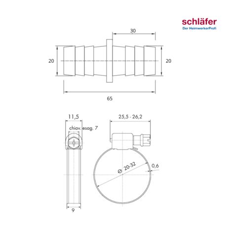 Flangia Di Scarico SOMATHERM Per Lavatrice - Collegamento A Tubo PVC 32/40 Mm, Senza Saldature - Foto 7