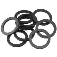 Schläfer 1847 Guarnizioni Idrauliche Universali per Sifone da 1"1/2, Rondelle in Gomma, Altezza 3mm, Compatibili con Lira e Rondella per Tubo di Scarico Lavandino Cucina e Bagno, 10 Pezzi