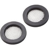 Schläfer 184414 Guarnizioni Idrauliche Universali da 1/2 con inserto rete inox anticalcare, Rondelle in Gomma per Doccino, Soffione e Doccetta, Altezza 3mm, Bagno Box Doccia, Vasca- Conf. 2 Pezzi
