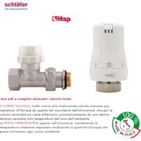 Valvola Termostatica Completa Per Termosifoni Schläfer - Regola La Temperatura E Risparmia In Bolletta