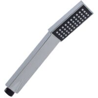 Schläfer 1303033 Soffione per Doccia Universale 1/2" Monogetto, Modello Quadra, Soffione Doccia Anticalcare, Doccino Minimal, Telefono Doccia, Doccetta Quadrata in ABS