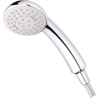 Schläfer 8193000 Manopola Doccia Grande G 1/2 pollici, Diametro 95mm, Soffione Doccia Cromato 3 Modalità Spray, Doccetta Universale Hamburg Soffione Multigetto 3-getti Massaggio, Vaporizzatore.