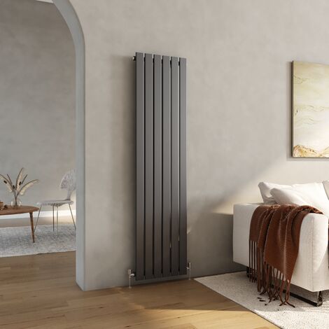 Heilmetz Vertical Radiator Single Modern Panel Radiator Central Heating Radiators 1800 × 456 mm Anthracite (1/5)