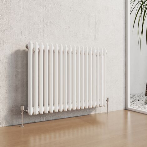 Heilmetz Traditional Radiator Central Heating Rads Radiator 2 Column Horizontal White 600 × 1010mm (1/5)