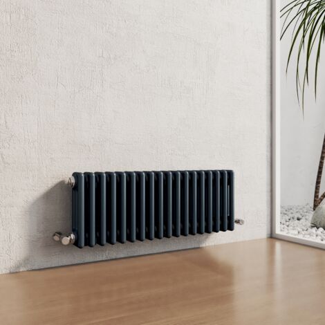 Heilmetz Traditional Radiator Central Heating Rads Radiator Column  Horizontal Anthracite 300 × 830mm