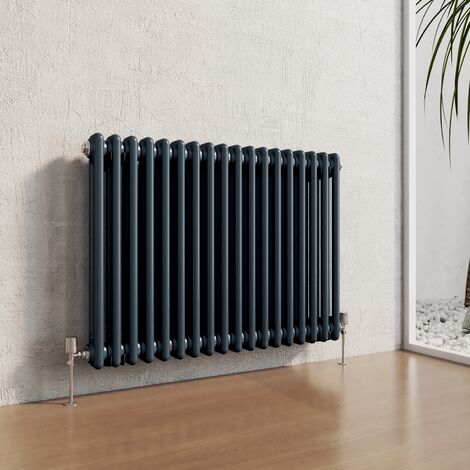 Heilmetz Traditional Radiator Central Heating Rads Radiator 2 Column Horizontal Anthracite 600 × 1010mm (1/5)