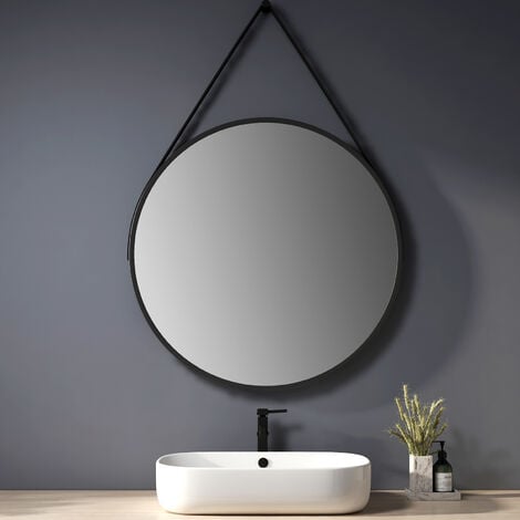 Heilmetz Round Bathroom Mirror 80cm Diameter Wall Mirror with ...