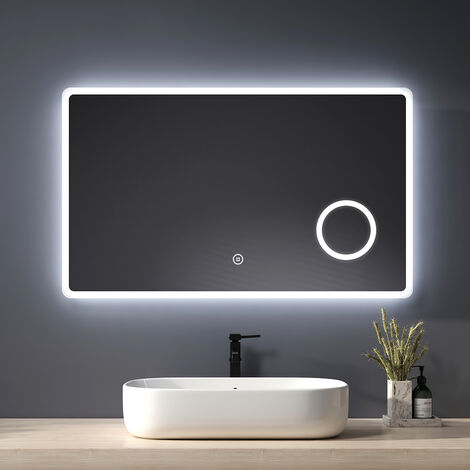 Heilmetz Backlit Illuminated Bathroom Mirror with Shaver Socket 900× ...