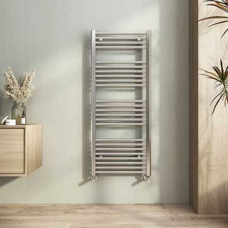 Heilmetz Straight Chrome Heated Towel Rail Radiator 1200 × 500mm