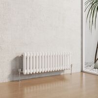 Heilmetz Traditional Radiator Central Heating Rads Radiator 2 Column Horizontal White 300 × 830mm