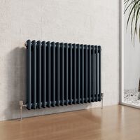 Heilmetz Traditional Radiator Central Heating Rads Radiator 2 Column Horizontal Anthracite 600 × 1010mm