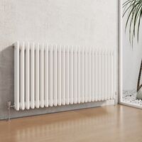 Heilmetz Traditional Radiator Central Heating Rads Radiator 3 Column Horizontal White 600 × 1190mm