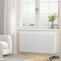Heilmetz Traditional Radiator Central Heating Rads 3 Column Horizontal 600 × 1190mm White