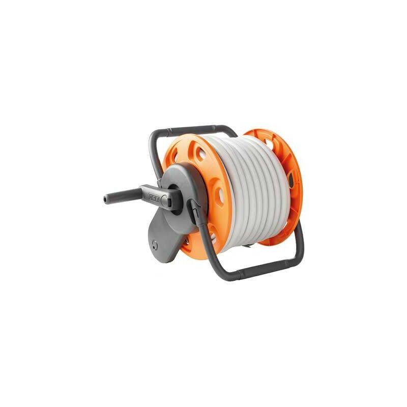 Avvolgitubo Valex PL80 Professionale - Per Tubi Da Giardino Fino A 80m, Con Manico Telescopico E 2 Ruote