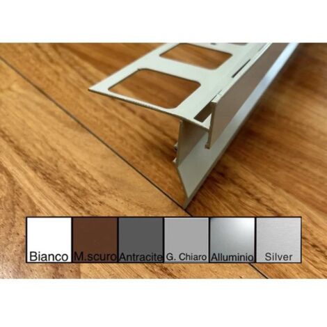 Gocciolatoio top in alluminio per balconi e terrazze 2,7 metri 75mm : Colore - Antracite