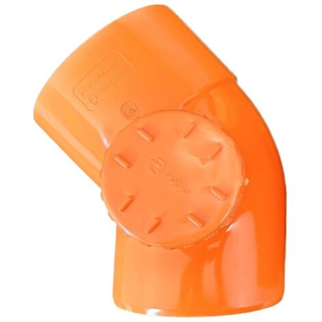 Curva 45° con tappo ispezione in pvc : Diametro - 200, Modello - Sinistra