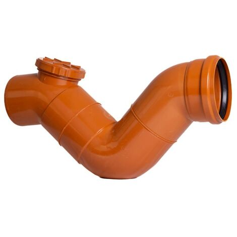 Sifone firenze orizzontale fognatura in pvc (1 Tappo) : Diametro - 125