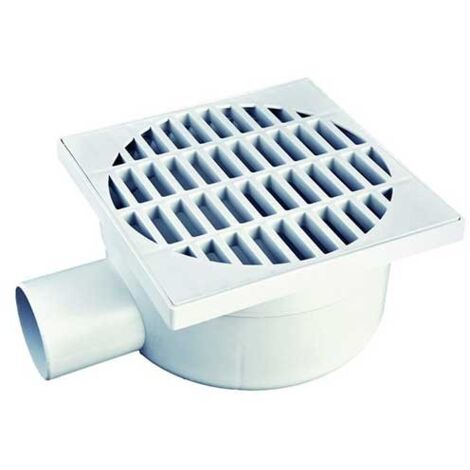 Chiusino sifonato in pp con scarico laterale : Dimensione - cm 11,5x11,5 scarico Ø40 MIGNON