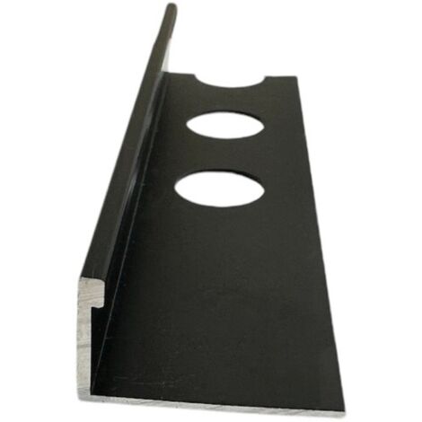 Profilo Terminale e Delimitazione in Alluminio Nero Opaco : Modello - 8MM