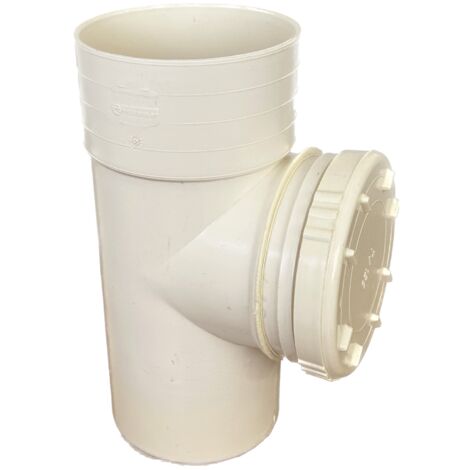 Ispezione lineare in pvc : Colore - Avorio, Diametro - 125 (con tappo Ø125)