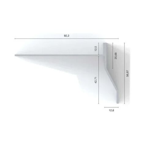 Gocciolatoio/Angolare/Giunzione NOR in Alluminio per Balconi e Terrazze - Barra da 2,7 metri : Colore - Grigio chiaro, Modello - GIUNZIONE