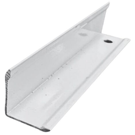 Paraspigolo angolare in Alluminio - Bianco Lucido - Barra da 2,5 metri : Dimensione - 20x20mm