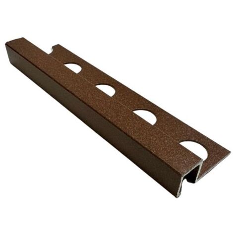 Profilo Quadro in Alluminio - Finitura Sabbia - Barra da 2,5 metri : Colore - Sabbia Marrone, Modello - 10 MM