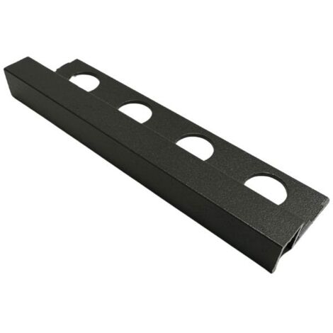Profilo Quadro in Alluminio - Finitura Sabbia - Barra da 2,5 metri : Colore - Grigio Marengo, Modello - 12 MM