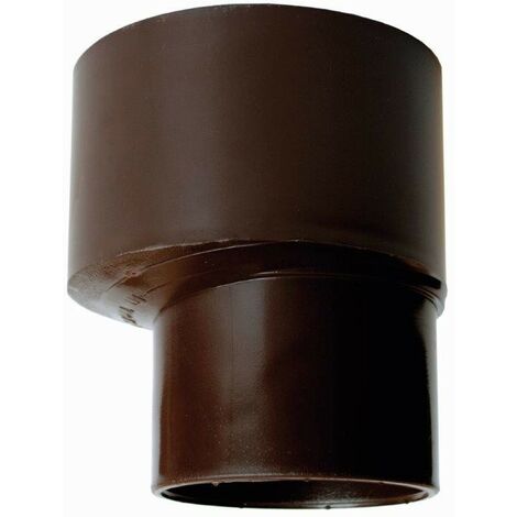 Riduzione ø100x80 (bicchiere sul ø maggiore) per pluviale : Colore - Marrone