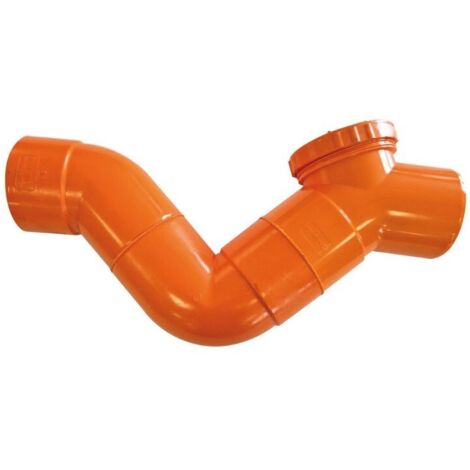 Sifone firenze orizzontale in pvc  (1 Tappo) : Diametro - 63