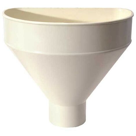 Raccoglitore monolitico in pvc per pluviali : Colore - Avorio, Diametro - 100
