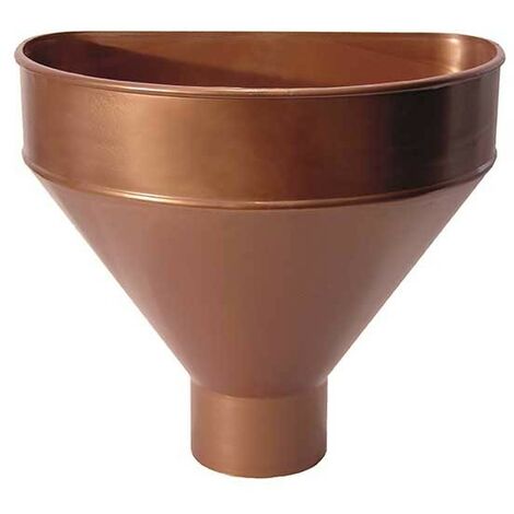 Raccoglitore monolitico in pvc per pluviali : Colore - Rame rosso, Diametro - 100