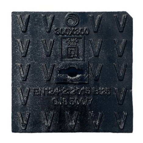Chiusino in ghisa piano : Dimensione - 50x50, Modello - B125 EN 124