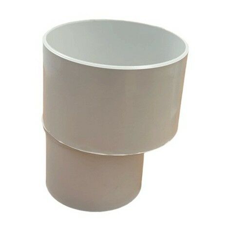 Riduzione ø100x80 (bicchiere sul ø maggiore) per pluviale : Colore - Bianco
