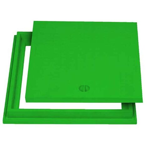 Telaio con chiusino top in pp - verde : Dimensione - cm 40x40