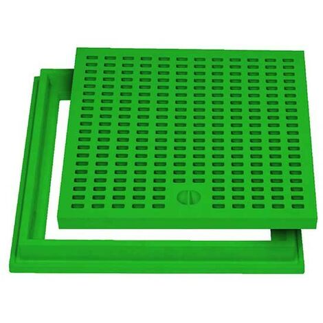 Telaio con griglia top in pp - verde : Dimensione - cm 55x55
