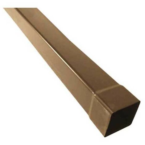 Tubo in pvc marrone/grigio quadro : Colore - Marrone, Diametro - 100x100 Quadro, Metri Lineari - 3 metri