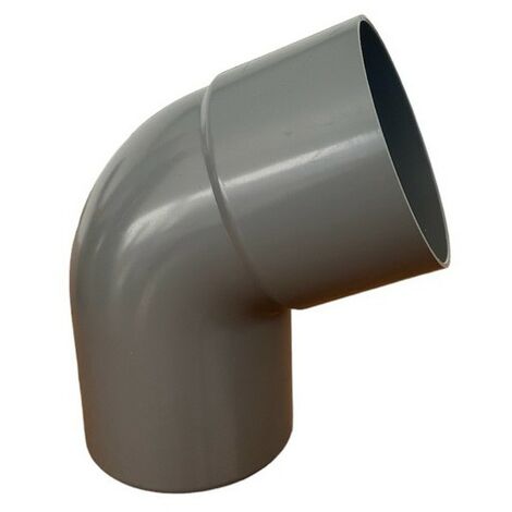 Curva tonda 67.30° per pluviali : Colore - Grigio, Diametro - 100