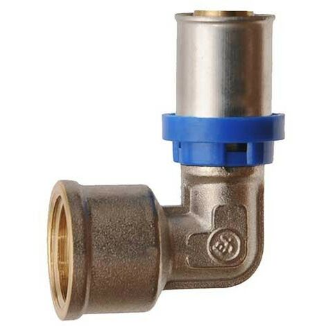 Raccordo curvo femmina a pressare per multistrato : Diametro - 20X3/4"
