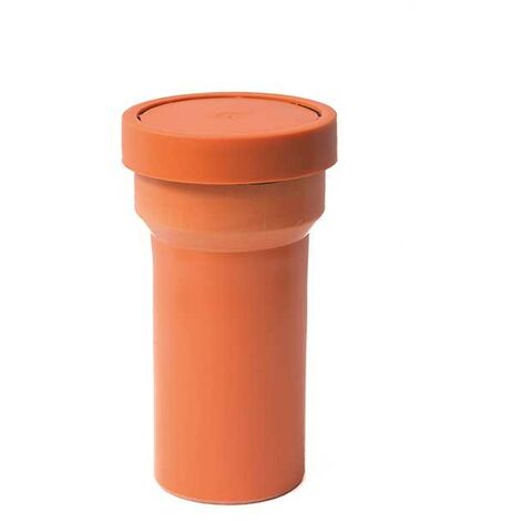 Tronchetto wc con guarnizione in pvc : Colore - Arancio, Diametro - 100