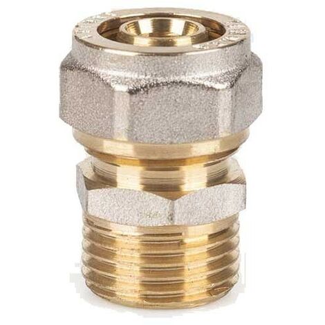 Raccordo dritto maschio a stringere per multistrato : Diametro - 32X1", Spessore - 3MM