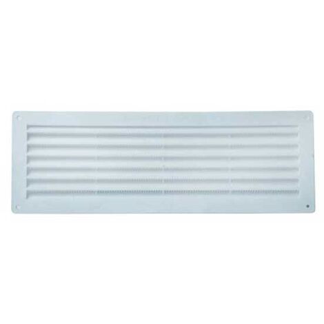 Griglia di aerazione rettangolare in plastica (abs) : Dimensione - 125x365 pass.aria cm2 112