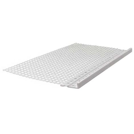 Profilo terminale in pvc con rete barra 2 metri bianco : Modello - 6MM