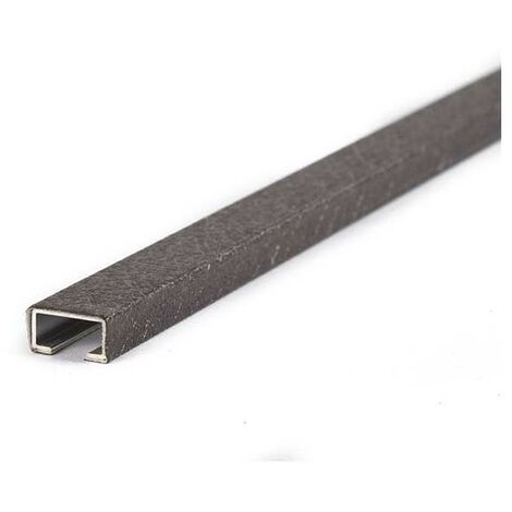 Listello testa piatta in alluminio decorato metri 2 : Colore - Wenge, Modello - 15X8MM (1/2)