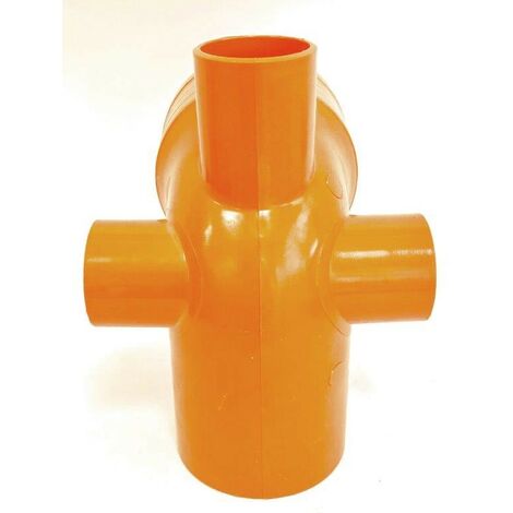 Curva wc - tipo basso in pvc : Modello - 3 attacchi (posteriore + destro + sinistro) Ø50