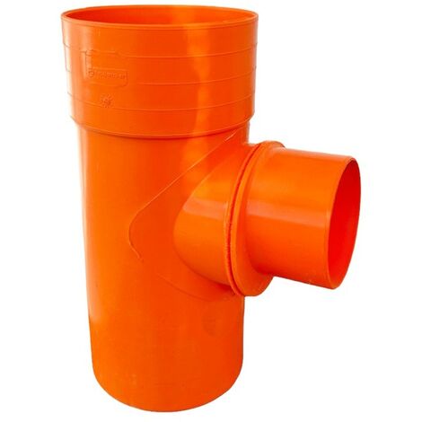 Derivazione ridotta 87.30° in pvc : Diametro - 100x80